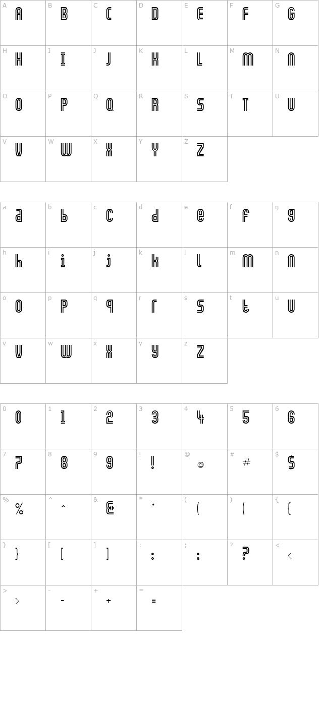 fz-unique-13 character map