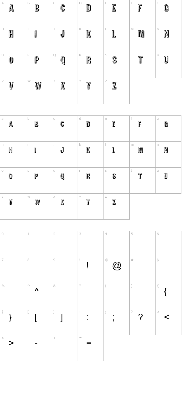 fz-unique-16 character map