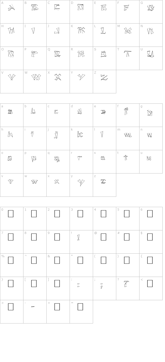 fz-unique-21-hollow-ex character map