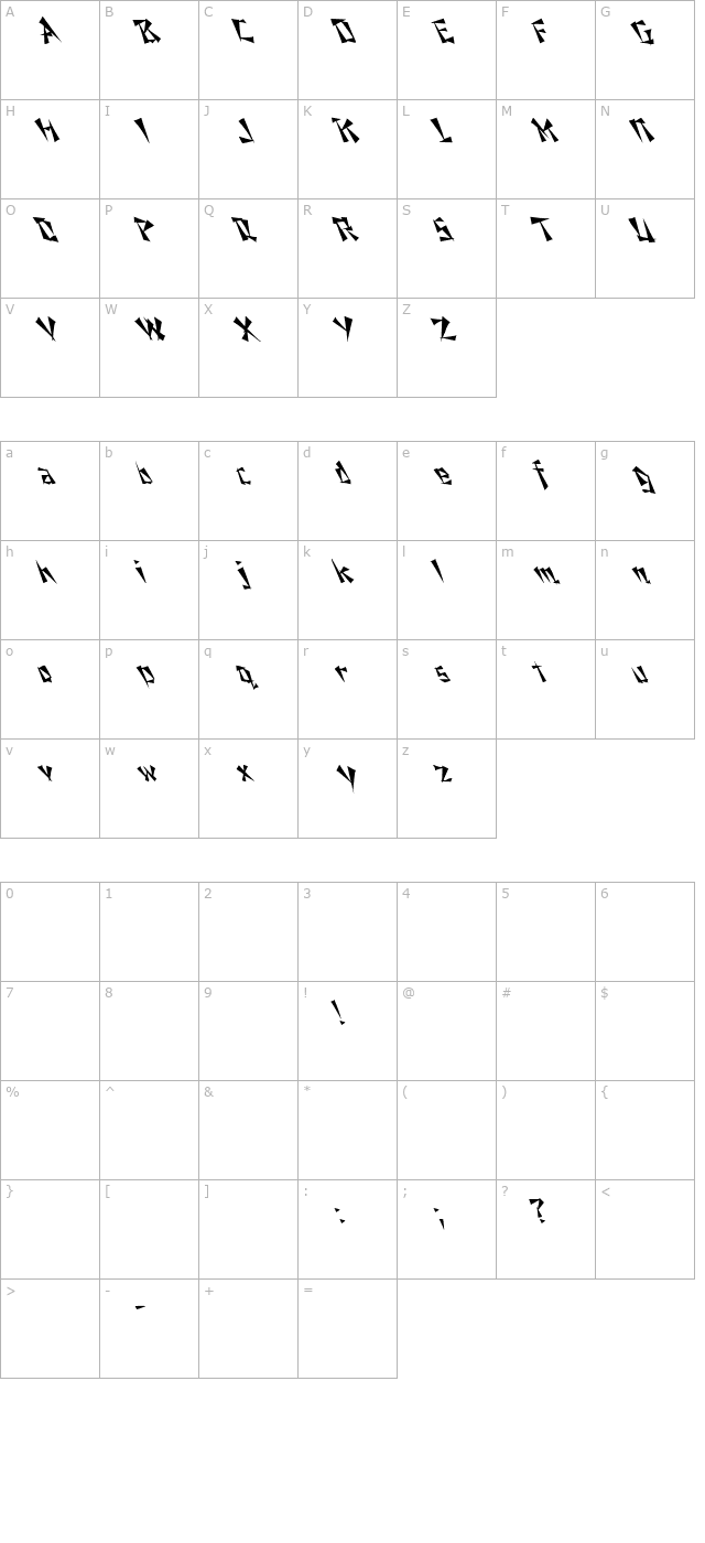 fz-unique-21-lefty character map