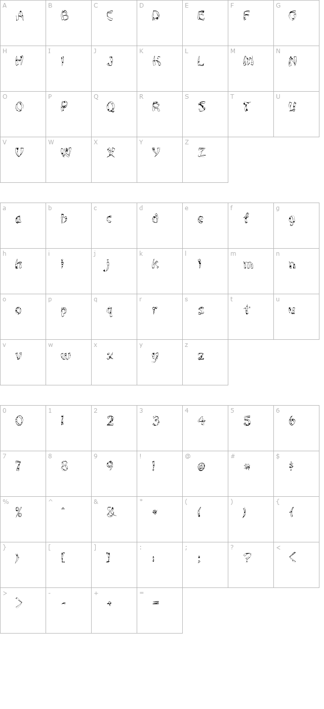 fz-unique-22-spotted character map