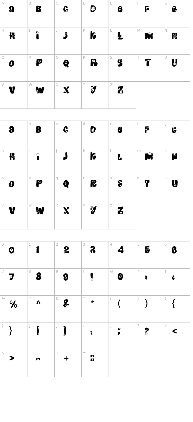 fz-unique-3-mangled character map