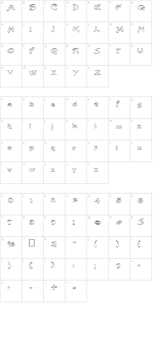 fz-unique-38-hollow-ex character map