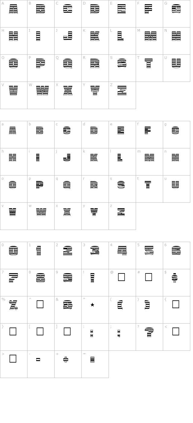 fz-unique-45 character map