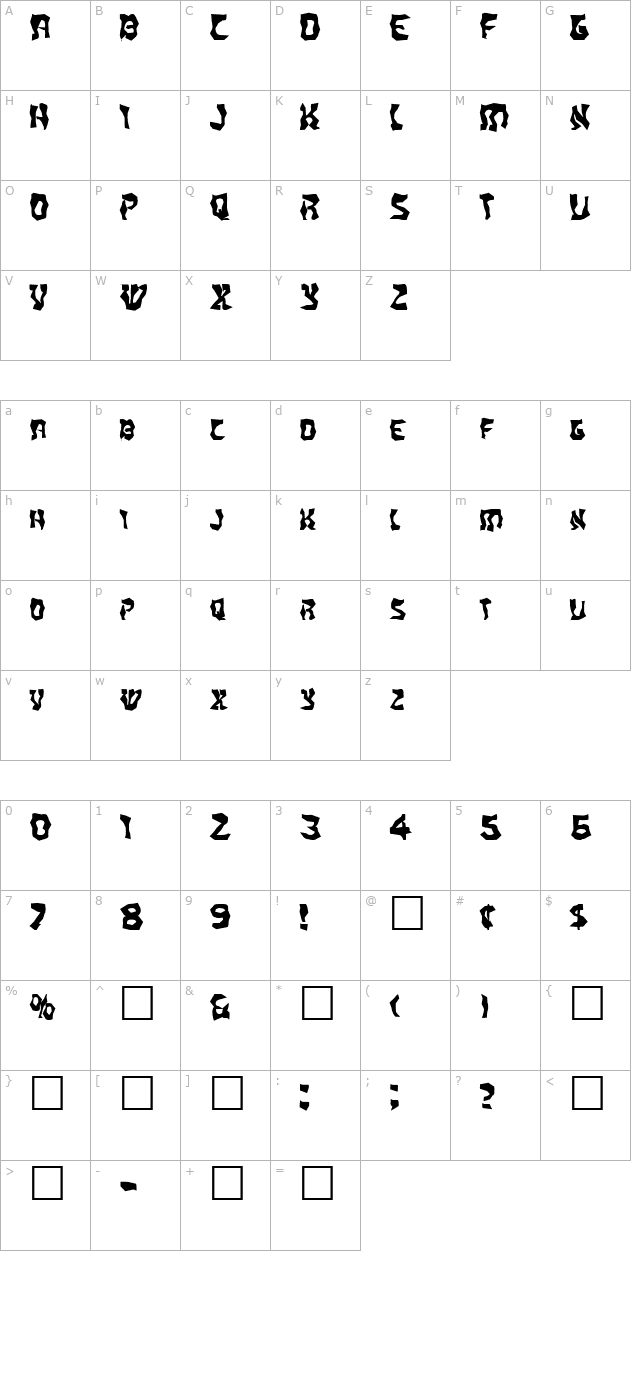 fz-wacky-20-ex character map