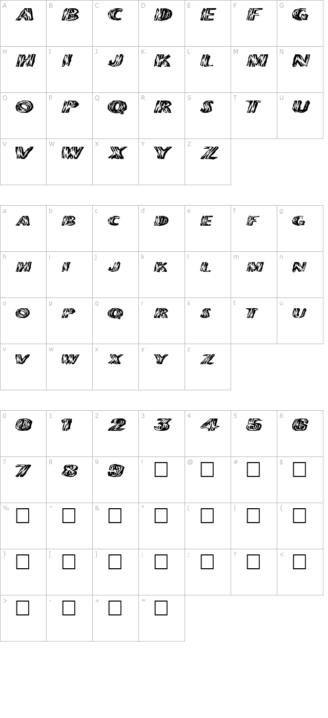 fz-wacky-24-ex character map