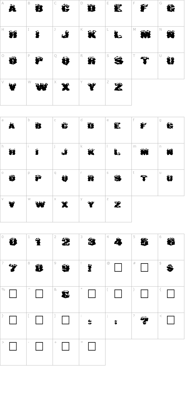 fz-wacky-29-ex character map