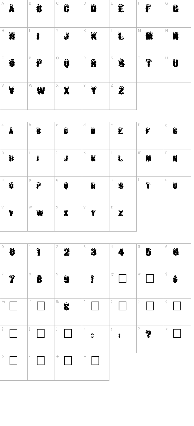 fz-wacky-29 character map