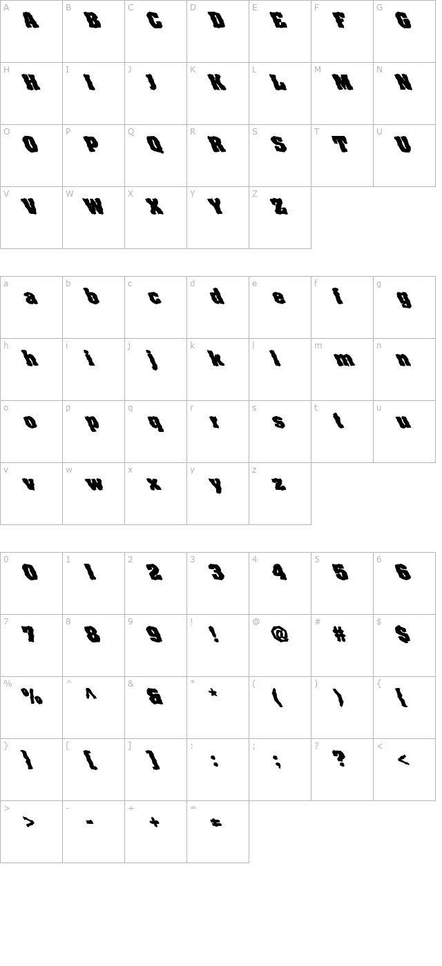 fz-wacky-65-lefty character map