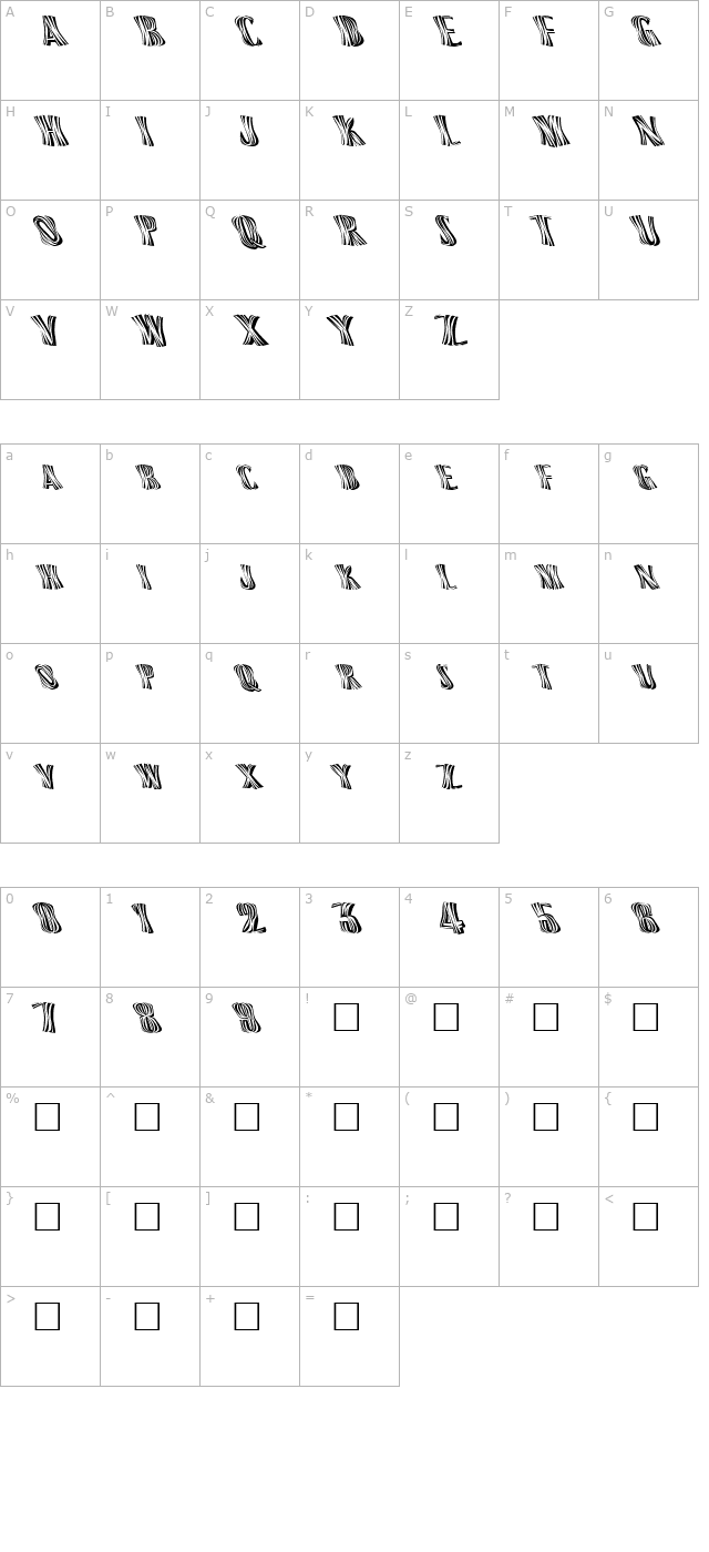 fz-warped-13-lefty character map