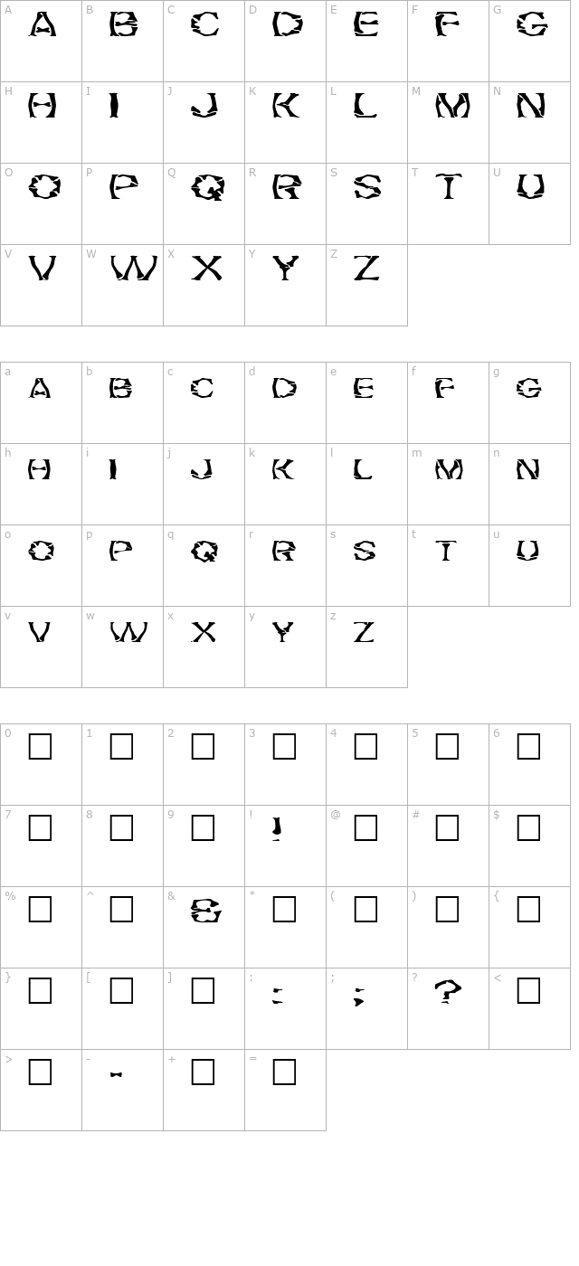 fz-warped-21-ex character map