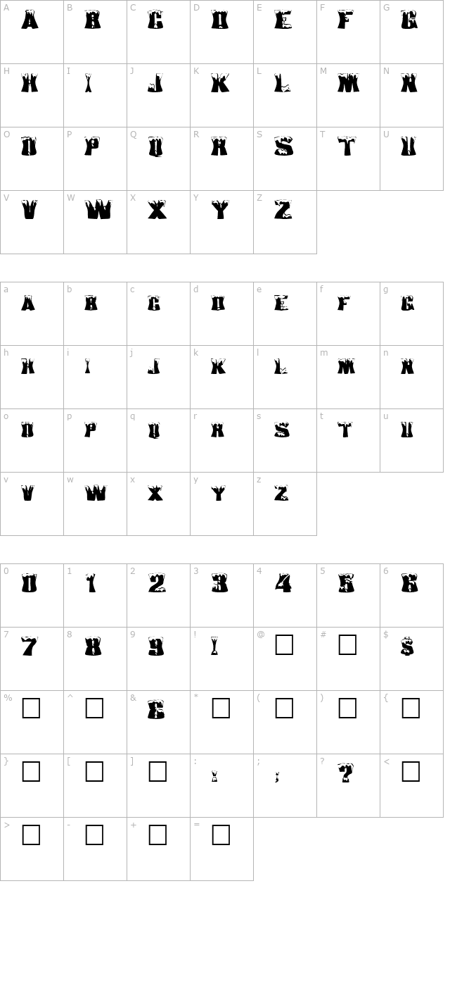 fz-warped-22-ex character map