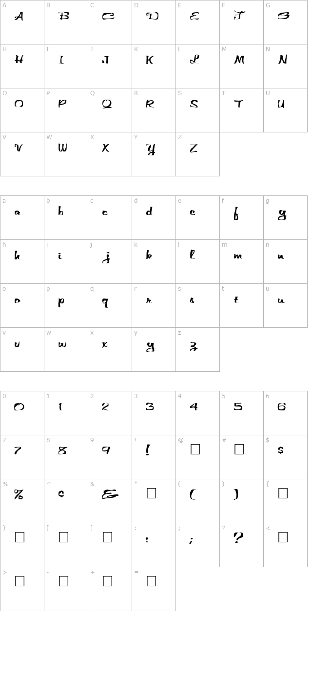 fz-warped-25-ex character map