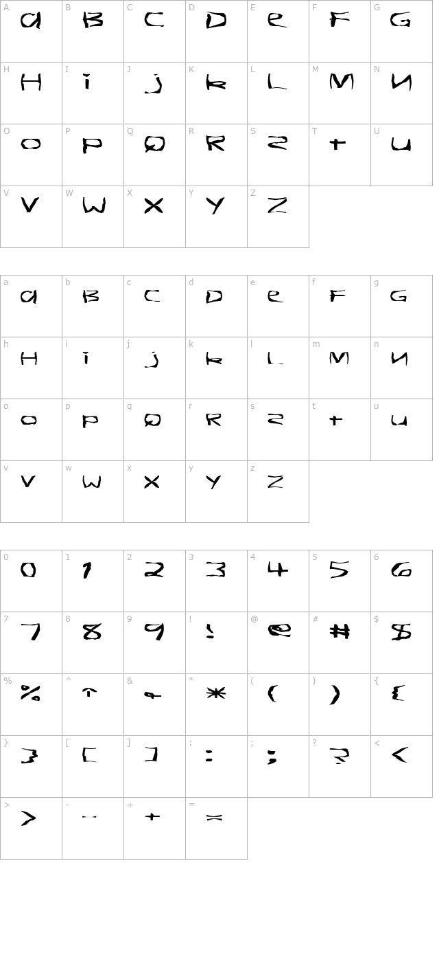 fz-warped-26-ex character map