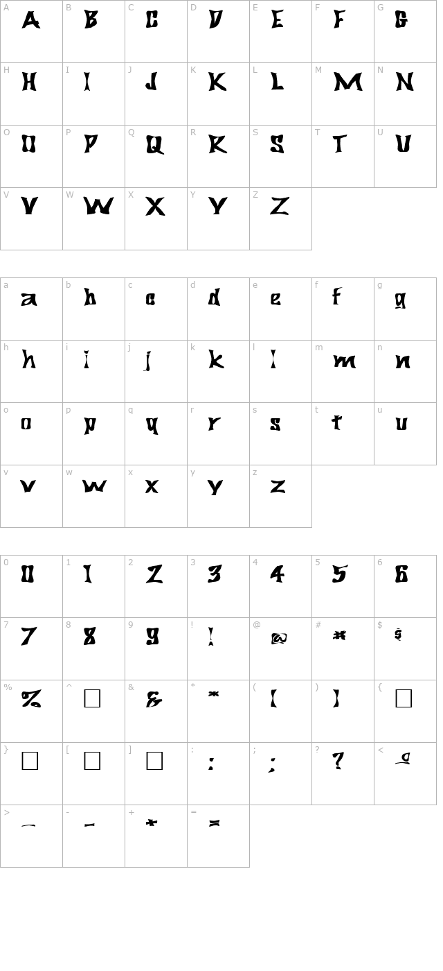 fz-warped-29-ex character map