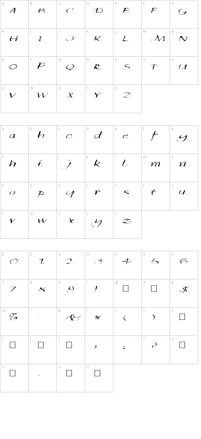 FZ WARPED 35 EX character map