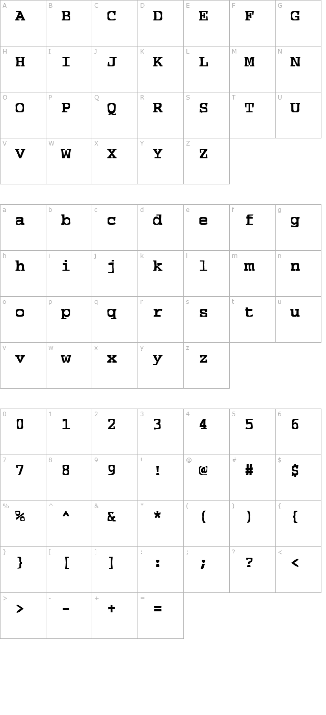 FZ WARPED 39 character map