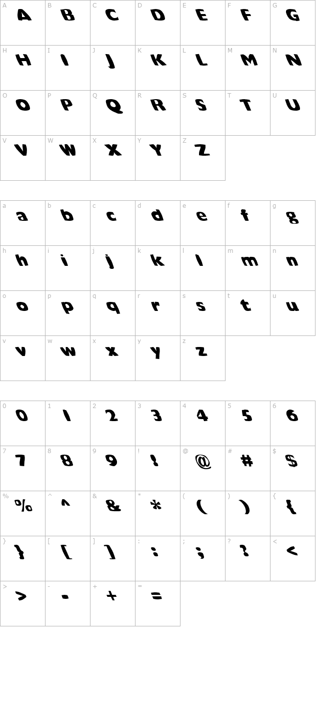 fz-warped-42-lefty character map