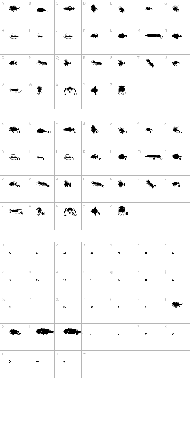 gaiden character map