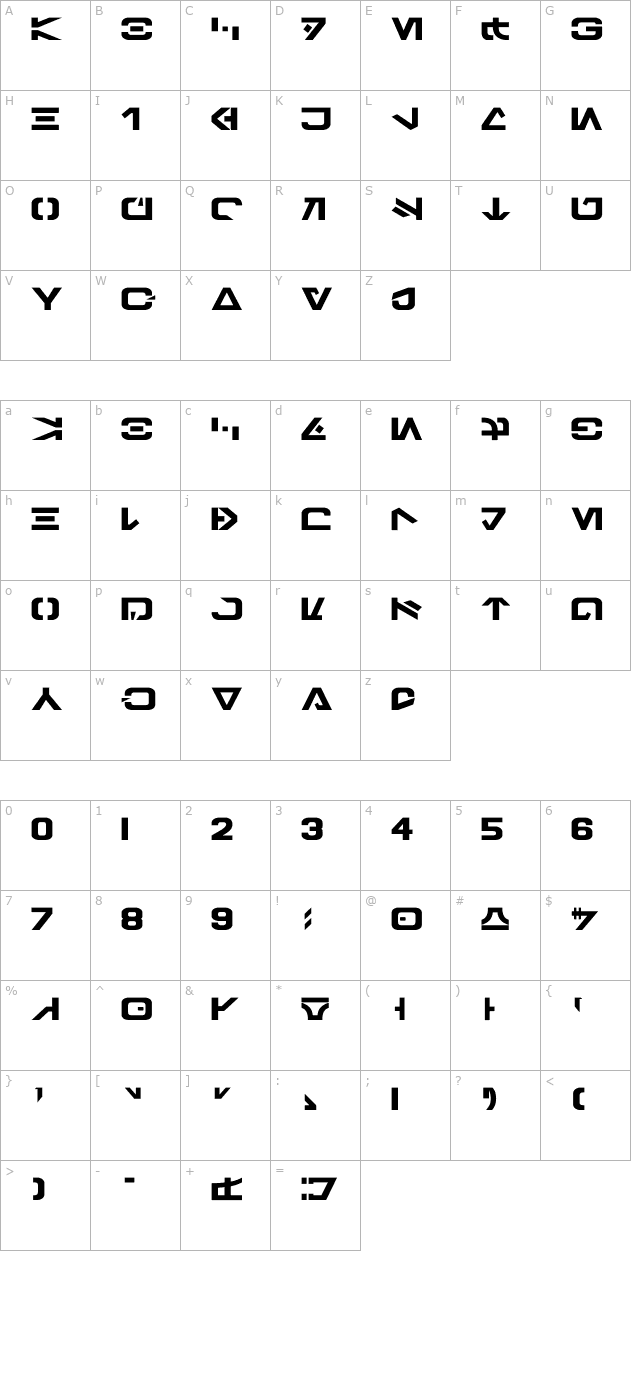 galactic-basic character map