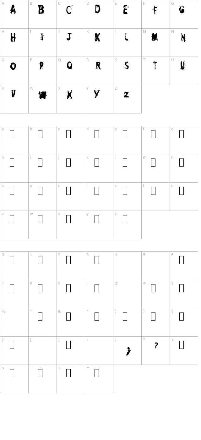 galliez character map