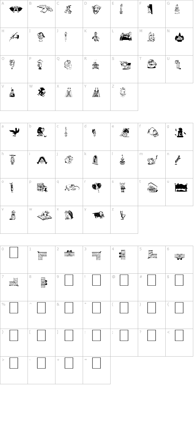 Gargoyles de France character map