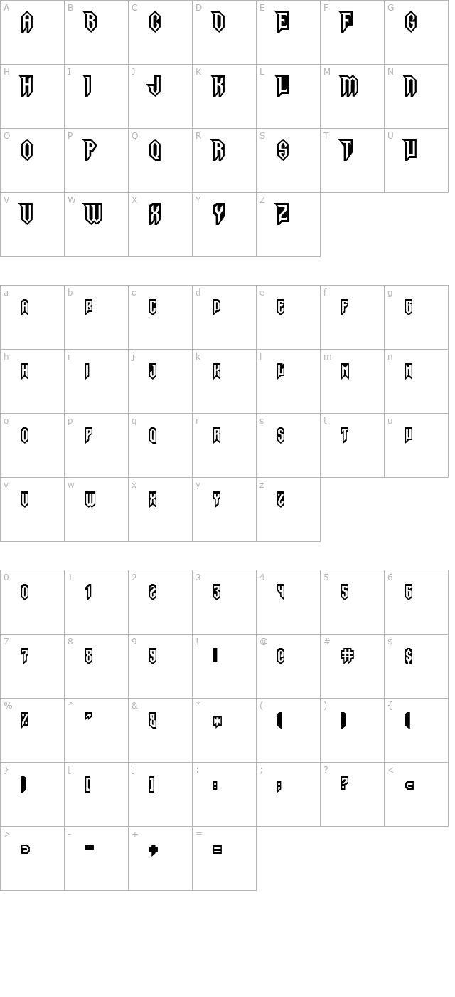 Gargoyles Normal character map