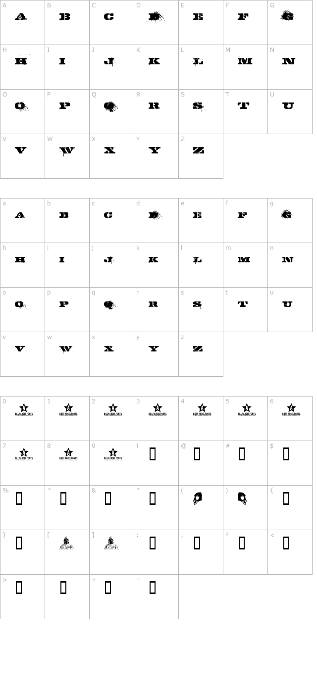 gasmask character map