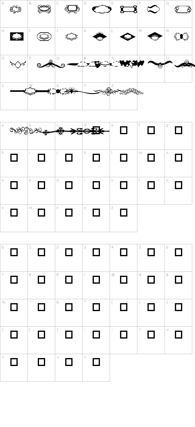 GCDesign Ding 3 character map