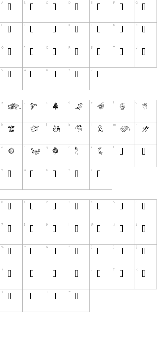 ge-christmas character map