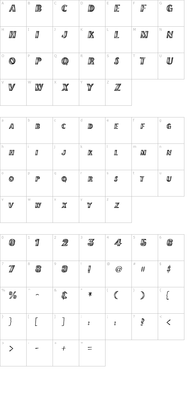 GE Nervous Twitch character map