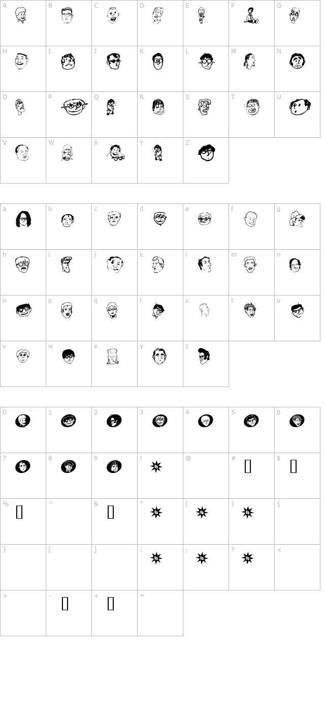 geekbats character map