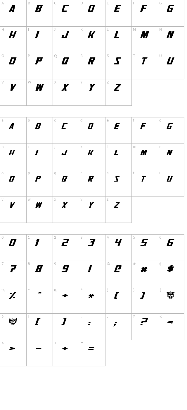 generation-two-normal character map