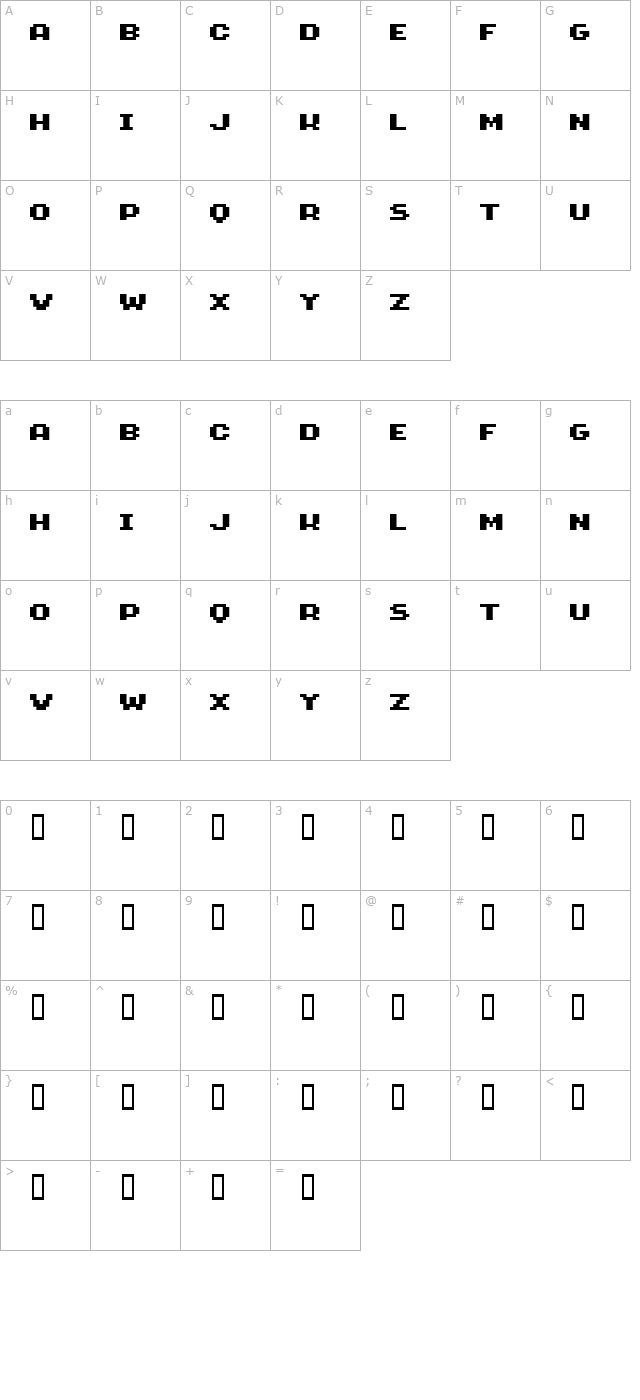 geneticaflashbold character map