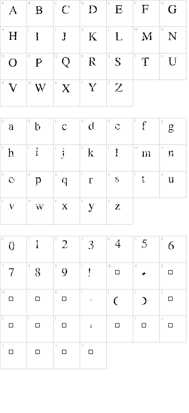 genius-of-crack character map