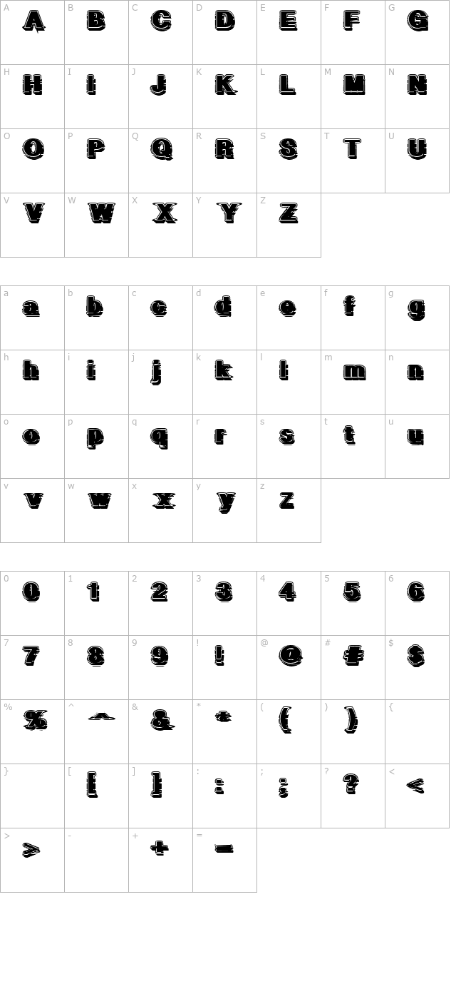 GeometricFog character map