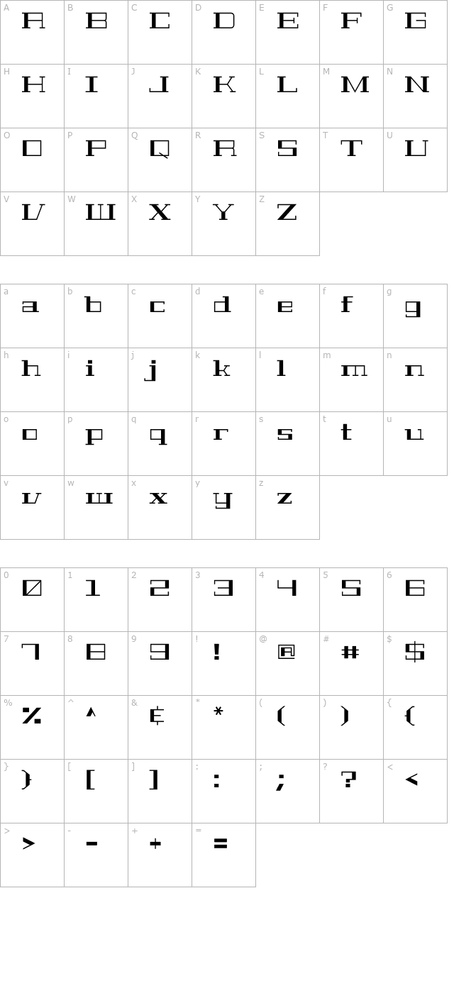 geostar-fill character map