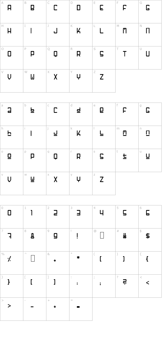 gf-fuffiger character map