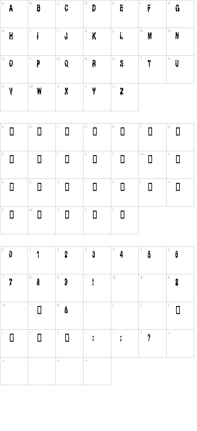 ghostbayou character map