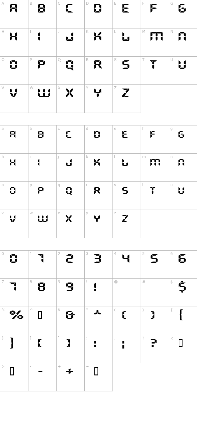 GhostMachineExtended character map