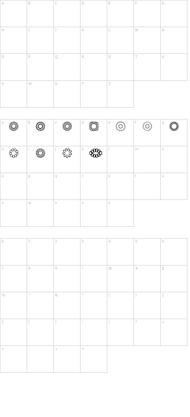 gilbertson-design-flowers character map