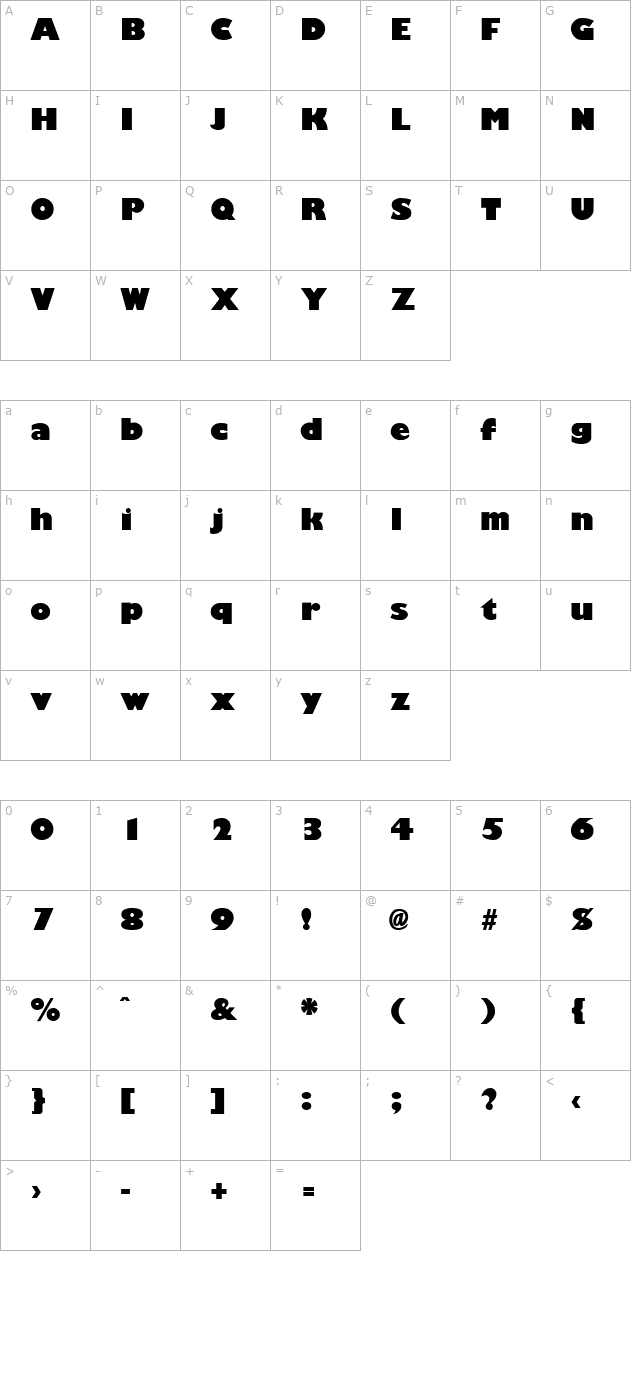 Giligan Black character map