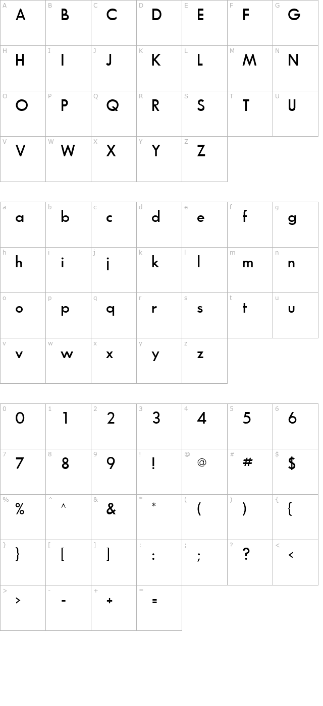 glasnost character map