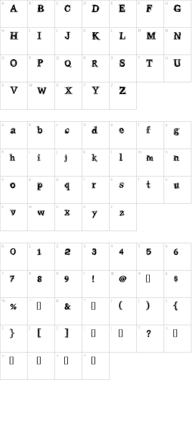 Gleam Comic character map