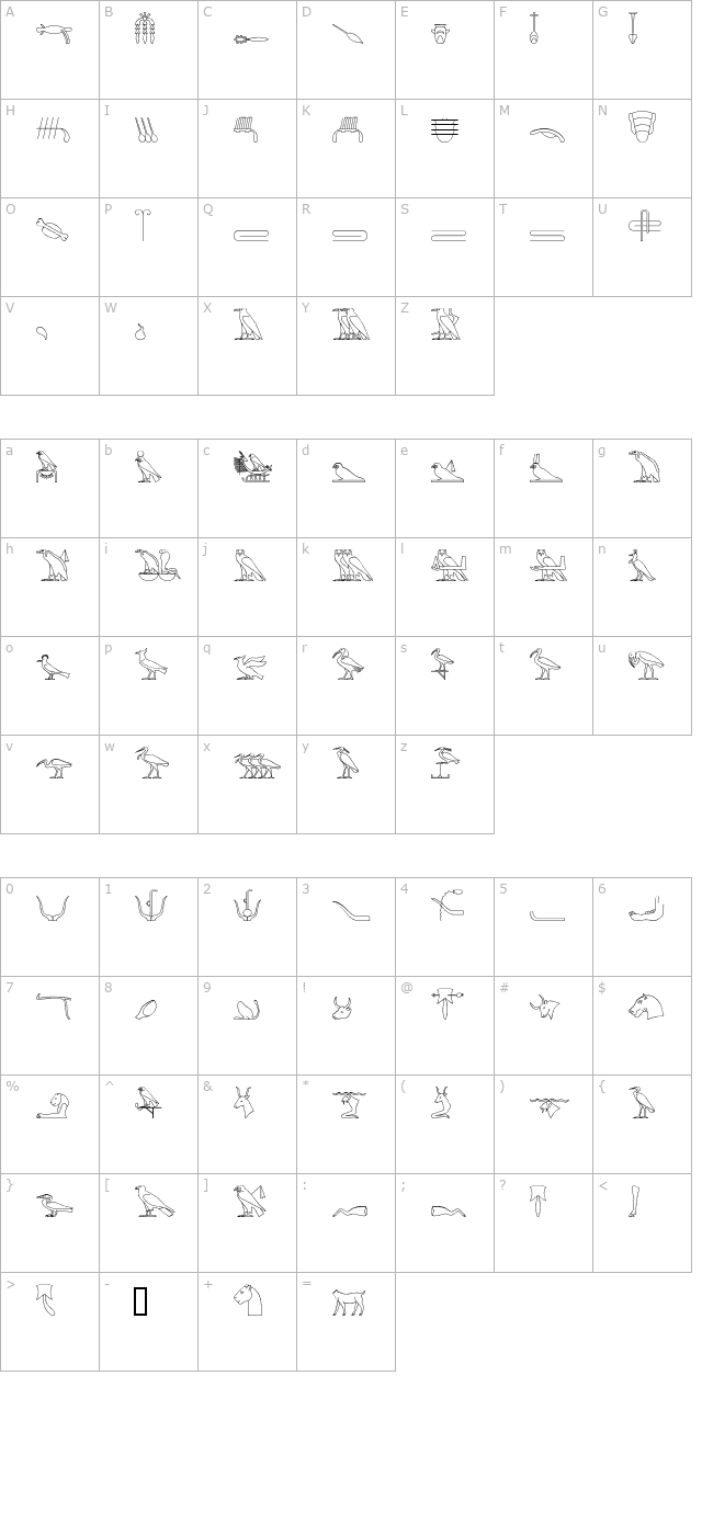 glyphbasic2 character map