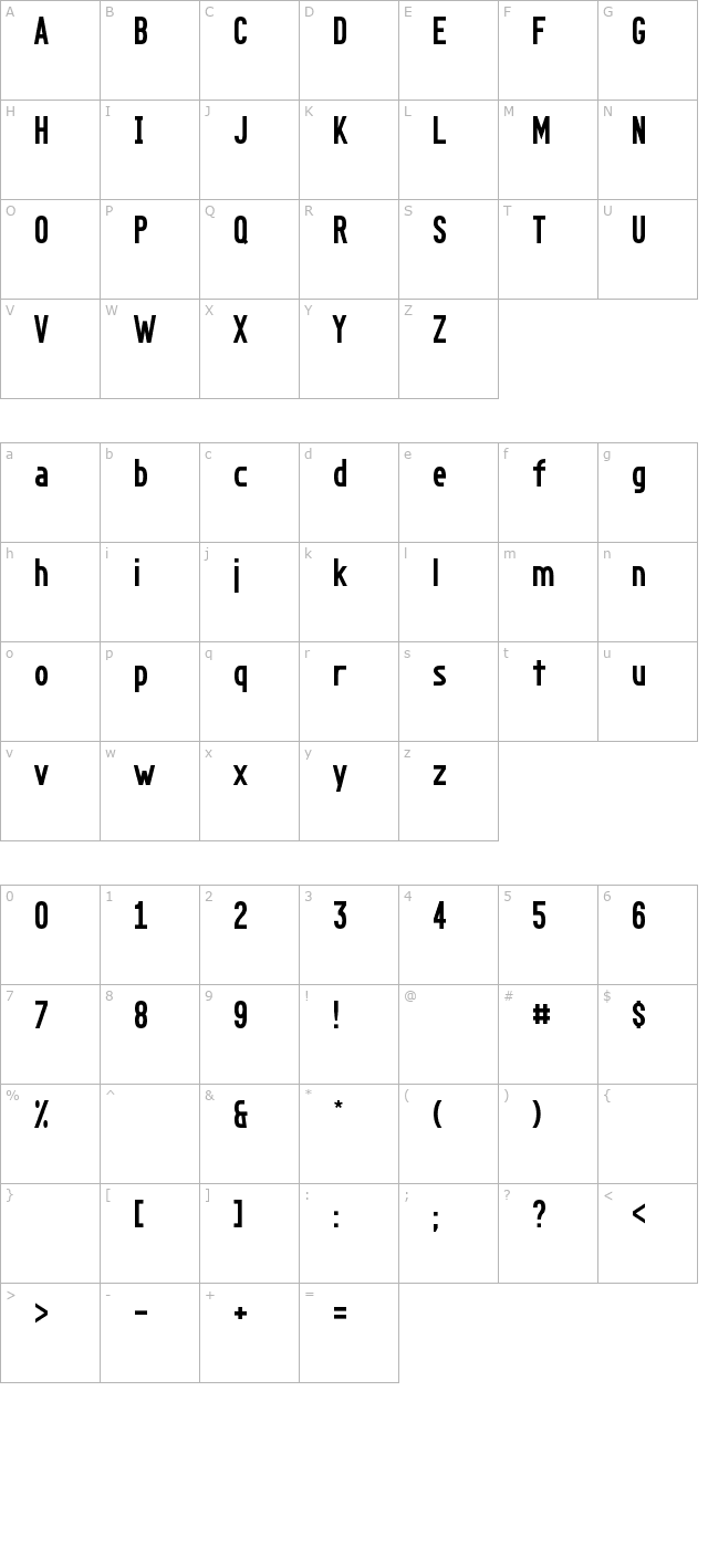 go-long character map