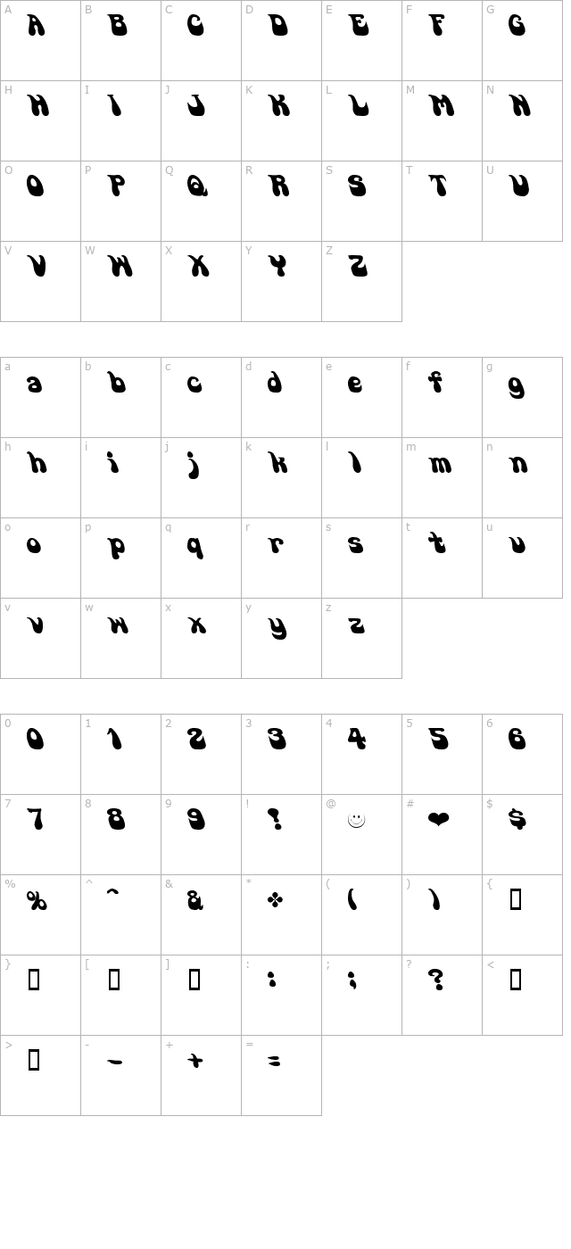 go-soul character map