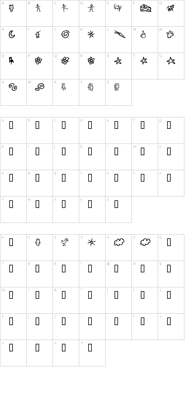 GoodDogBones character map