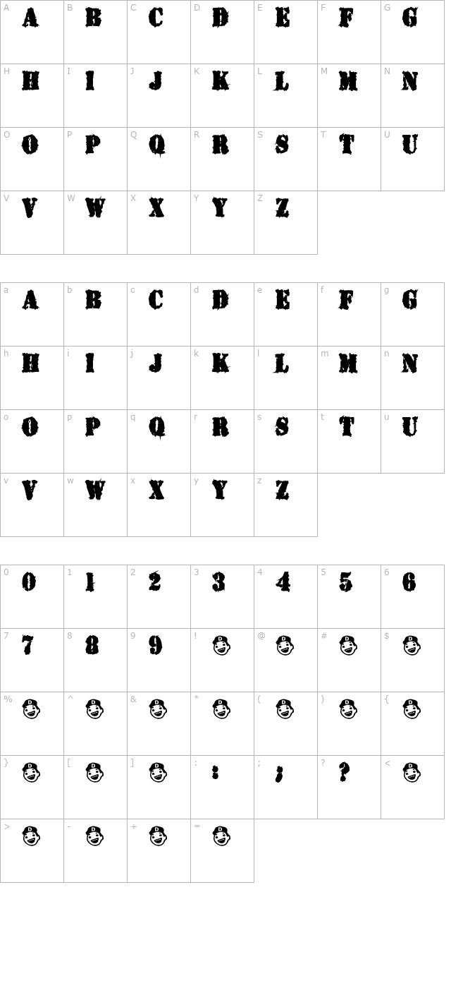 GoodRiddance character map