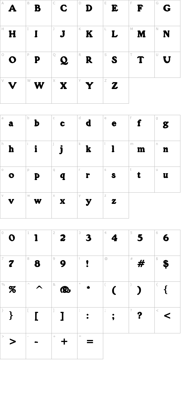 Grain Heavy character map